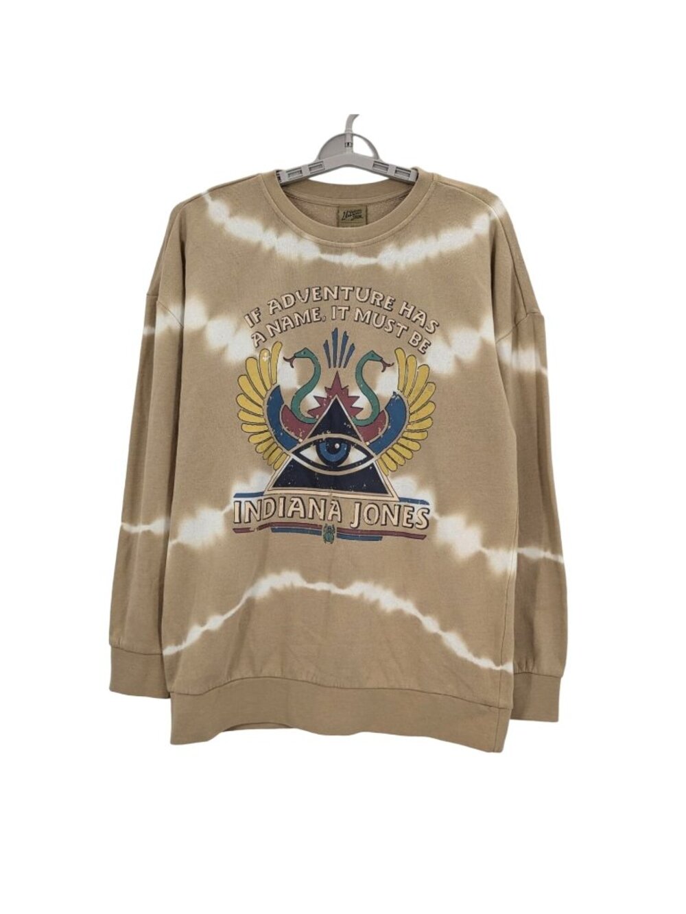Indiana Jones Graphic Crewneck Tie Dye Sweatshirt Streetwear Gorpcore 80s Medium